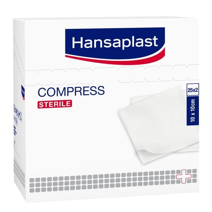 HANSAPLAST 50 Compresses stériles - 10 x 10 cm