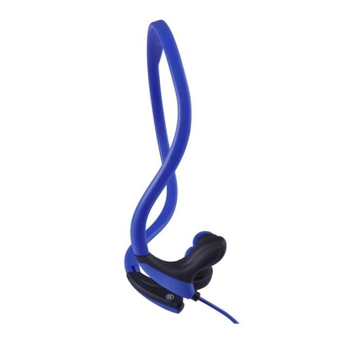 WE Ecouteurs sport filaire - Arceau tour de cou - Microphone intégré - Rose