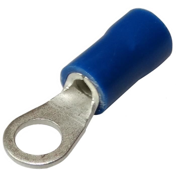 10x Cosses /électriques /à Oeil oeillet isol/ées M4 /Ø4,3mm 4-6mm2 Jaunes AERZETIX