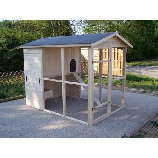 Poulailler Très Grande Taille Xxl Toit Bitumé 469m² Pour 6 10 Poules