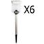 Jardin Piquets Colore Bornes 6pcs Lampes Balises Solaires Led Multi nw0OPk