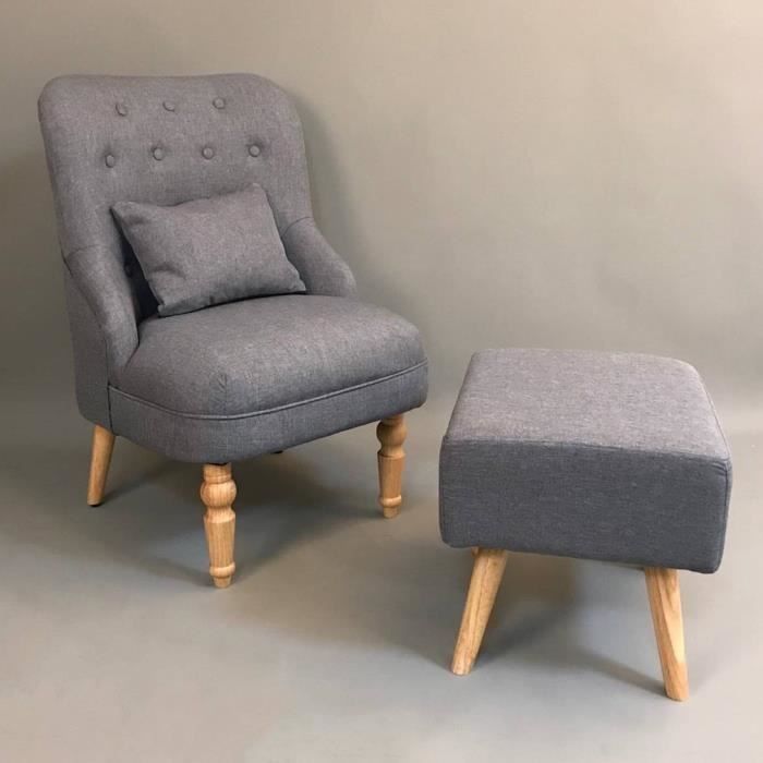 chaisefauteuil relax scandinaves avec poufrepose pied tissu gris - Fauteuil Scandinave Avec Repose Pied chaisefauteuil relax scandinaves avec poufrepose pied tissu gris - Fauteuil Scandinave Avec Repose Pied