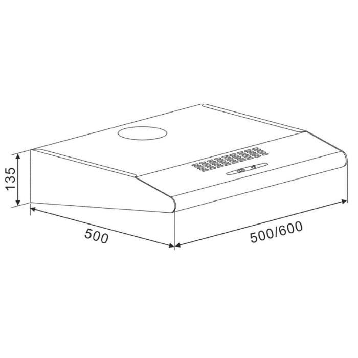 Klarstein ACV-61A - Hotte casquette aspirante4