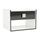 CHEVET SHINE Chevet contemporain blanc et noir brillant - CHEVET SHINE Chevet contemporain blanc et noir brillant -