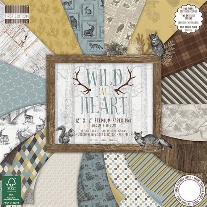 LA FOURMI Set de Scrapbooking 30x30cm - Wild At Heart