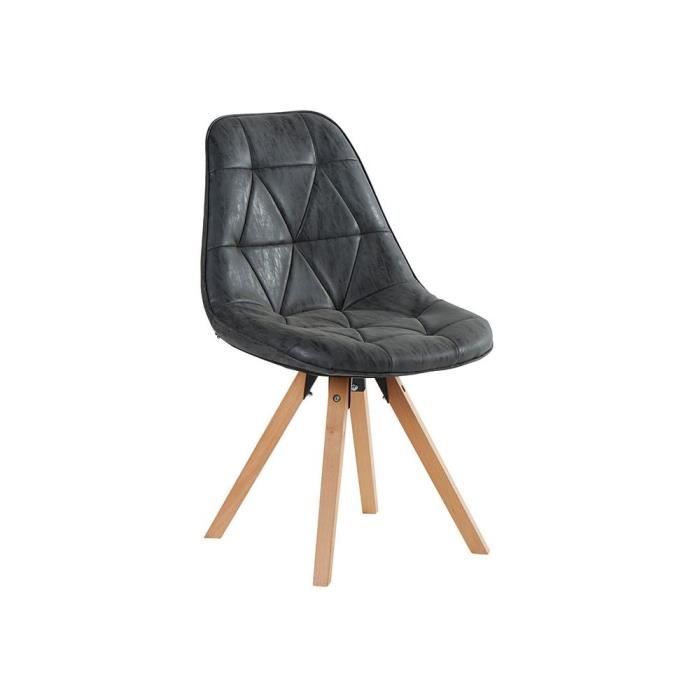 Capitonnée Vente Foncé Scandinave Gris Chaise Maya Achat Y6gb7yfv