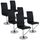 Lot de 6 chaises Colami Noir