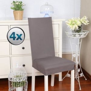 HOUSSE DE CHAISE Housse de chaise Décor 4 pièces Stretch-Housse Cou