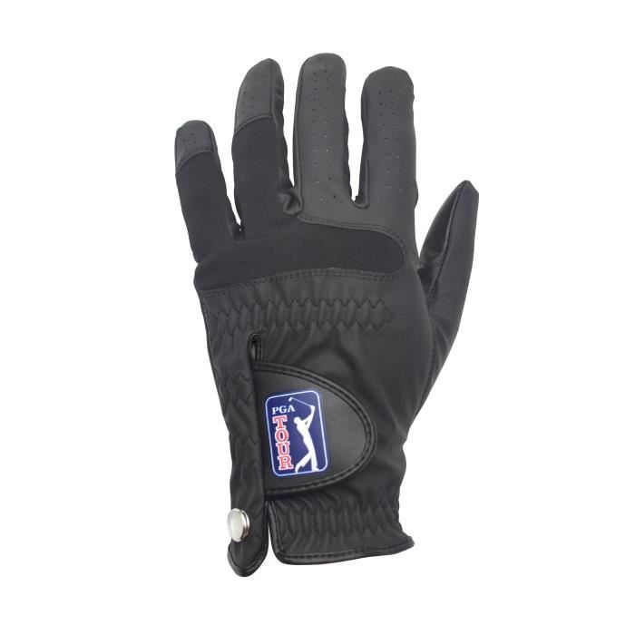 PGA TOUR Gant de Golf Toute Saison - M / L - Noir