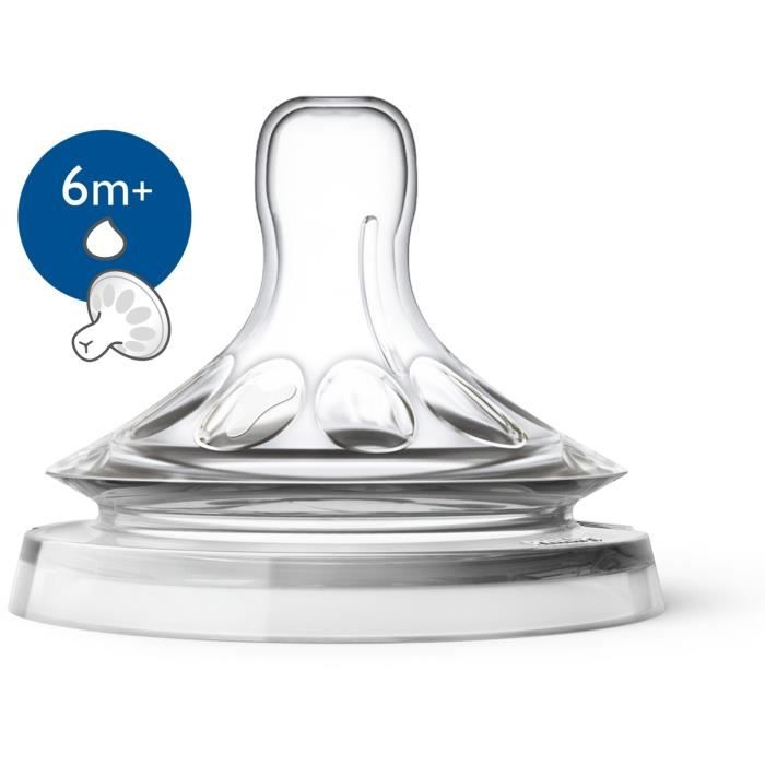 PHILIPS AVENT SCF046/27 Lot de 2 tétines Natural 6m+