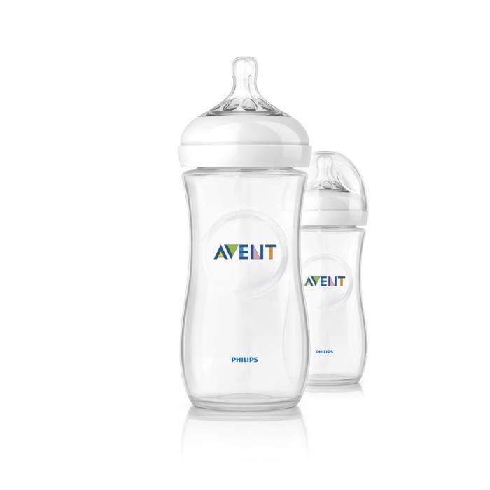 PHILIPS AVENT 2Biberons de 330ml Natural SCF696/27