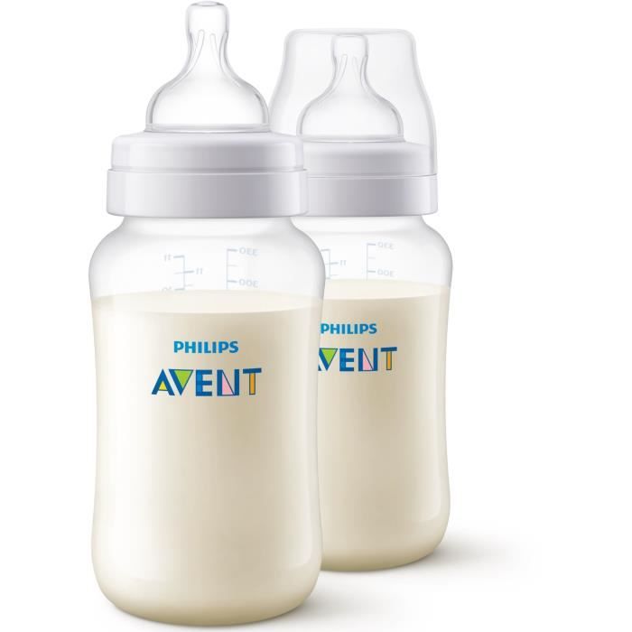 PHILIPS AVENT Lot de 2 biberons Anti-colic - Système anti-colliques - 330 ml
