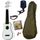 PACK Ukulele Soprano Blanc 5 Accessoires Accordeur