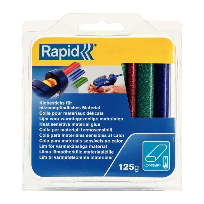RAPID Bâtons de colle ovales basse température colorée