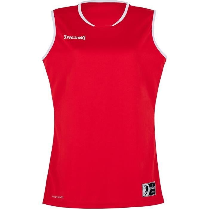 SPALDING Move Tank Maillot femme - Rouge/Blanc