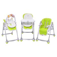 CHAISE HAUTE BREVI Chaise B-FUN 3en1 Vert Anis CHAISE HAUTE BREVI Chaise B-FUN 3en1 Vert Anis
