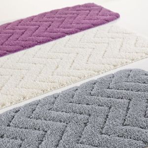 TAPIS DE BAIN  Tapis de bain Chevron  Ecru  50 x 80 cm