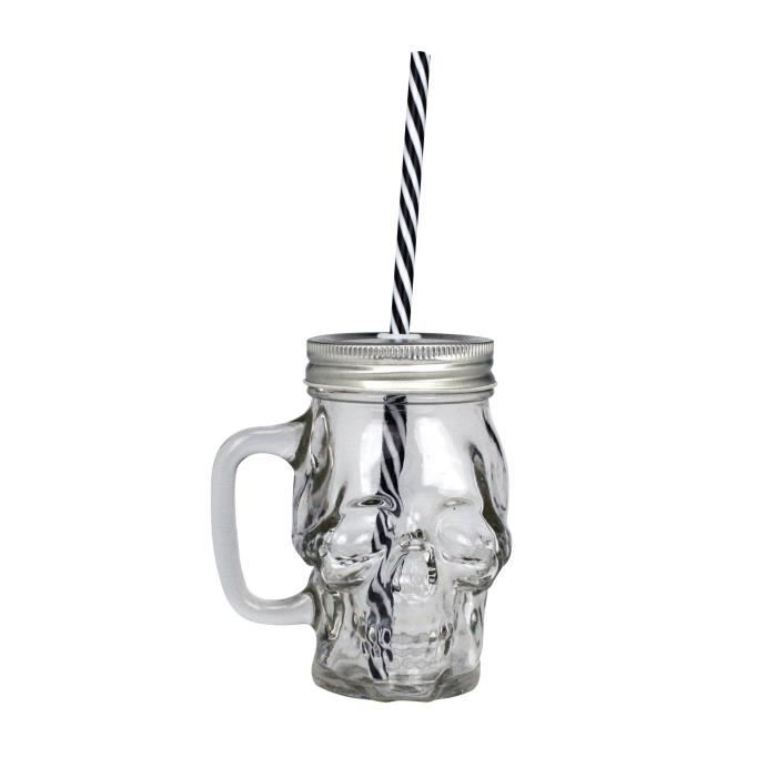 ARD'TIME Lot de 4 bocaux avec anse drinking jars Cubanios - 48 cl