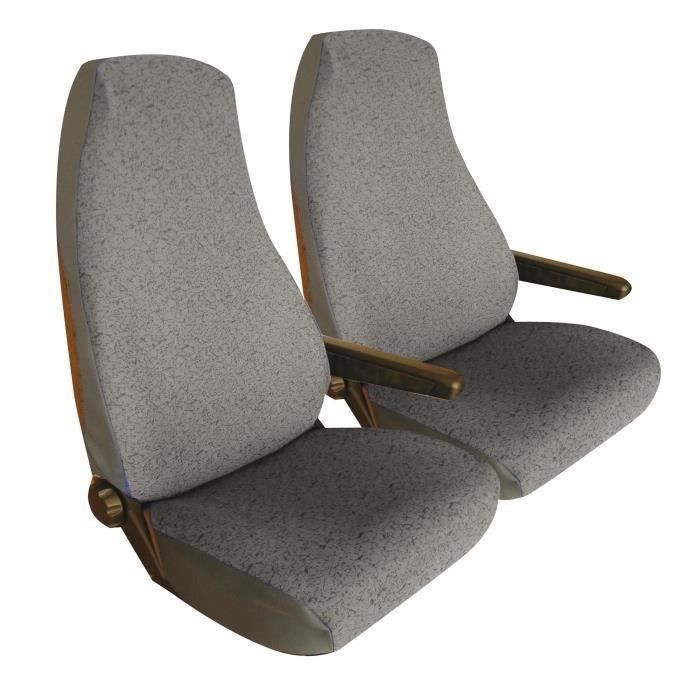 BANCAREL Housses jersey sièges avant - Gris