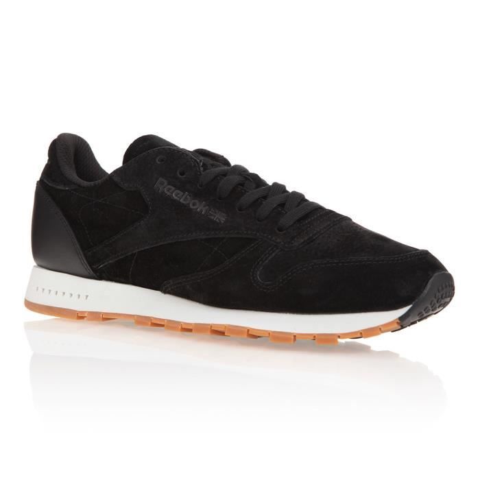 REEBOK Baskets Classic Leather SG - Homme - Noir et blanc