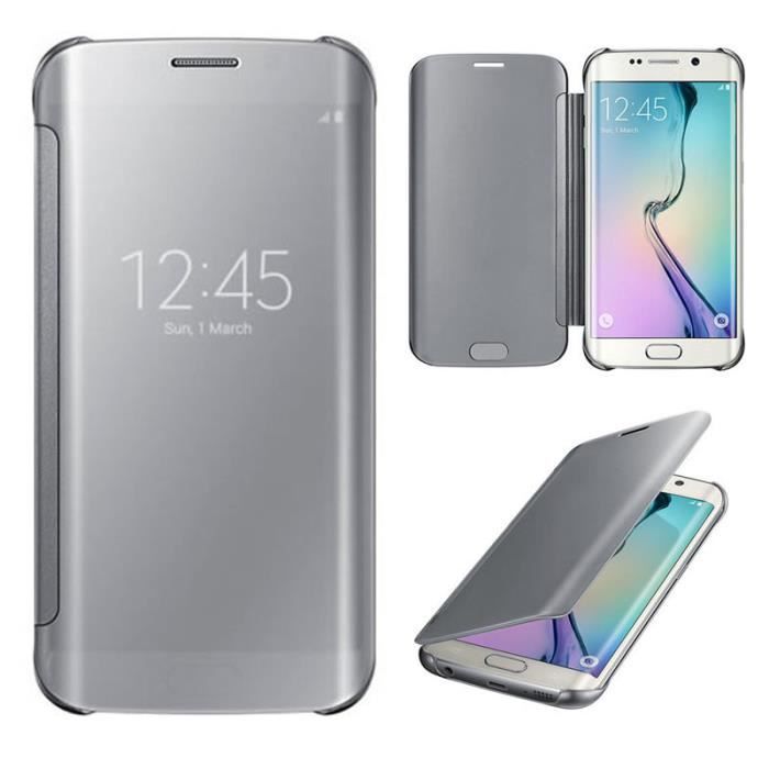 coque clear view samsung s6