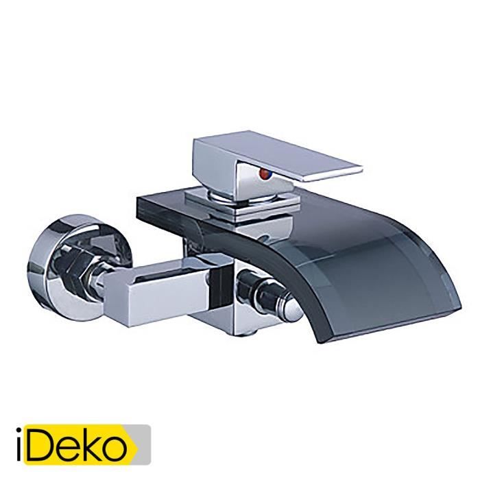 IDeko® Robinet Mitigeur robinet de baignoire contemporaine en verre ... IDeko® Robinet Mitigeur robinet de baignoire contemporaine en verre ...