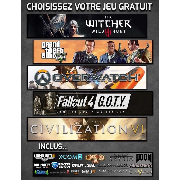  Clarity 3 PC Gamer - AMD 8-Core, Geforce GTX1