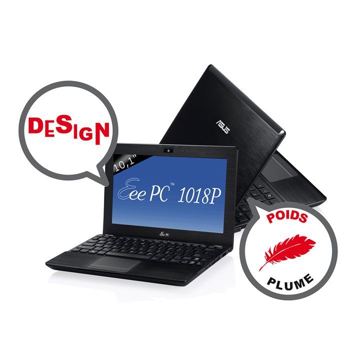 Asus EEEPC 1018P BLK162S Noir   Achat / Vente NETBOOK Asus EEEPC 1018P