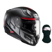 CASQUE MOTO SCOOTER HJC Casque Intégral Rpha11 Spicho Noir Rouge + Cag CASQUE MOTO SCOOTER HJC Casque Intégral Rpha11 Spicho Noir Rouge + Cag