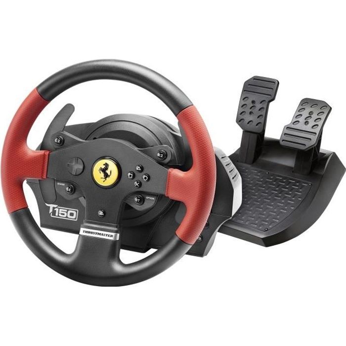 Thrustmaster T150 Ferrari Edition Ensemble Volant Et Pedales Filaire Pour Pc Sony Playstation 3 Sony Playstation 4