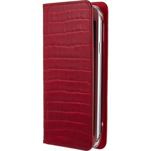 ANYMODE Etui folio pour Samsung Galaxy S5 - Cuir de Toscane - Finitions croco