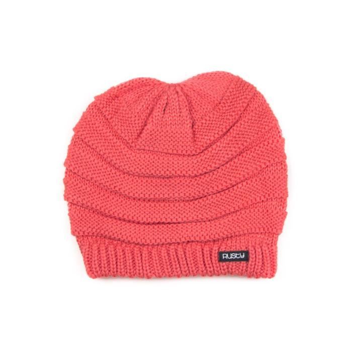 RUSTY Bonnet Bay Beanie H10 OSFM - Femme - Corail