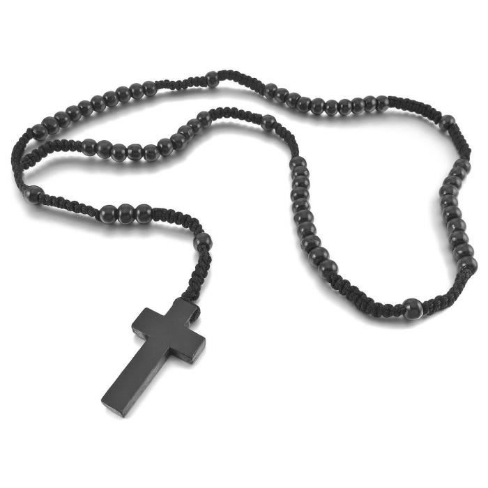 collier homme boules noires collier homme boules noires