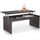 Table basse plateau relevable grise