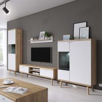 MEUBLE TV Ensemble salon / Meubles salon - SCANDI I - effet MEUBLE TV Ensemble salon / Meubles salon - SCANDI I - effet