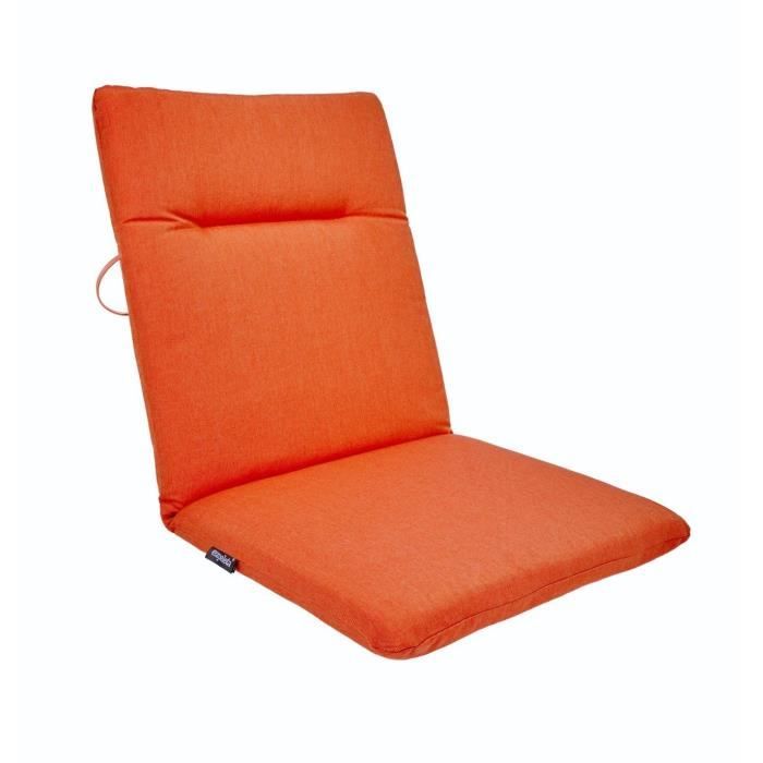 EZPELETA Coussin de chaise maxi Green - 87 x 44 cm - Orange corail