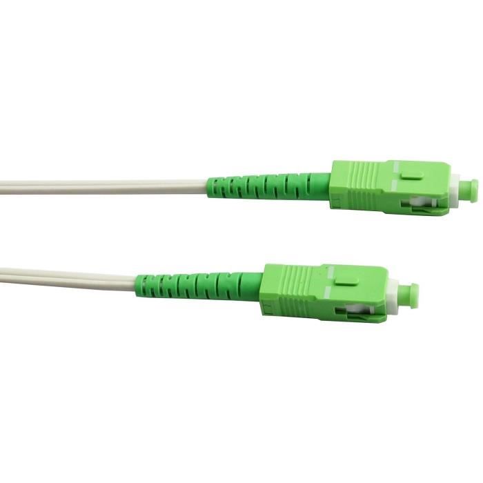 Lineaire FB122G Cable fibre optique SC-APC / SC-APC pour Orange Livebox, SFR box