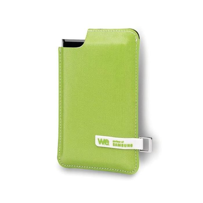 WE SSD externe - 120Go - Noir/Vert - Housse verte