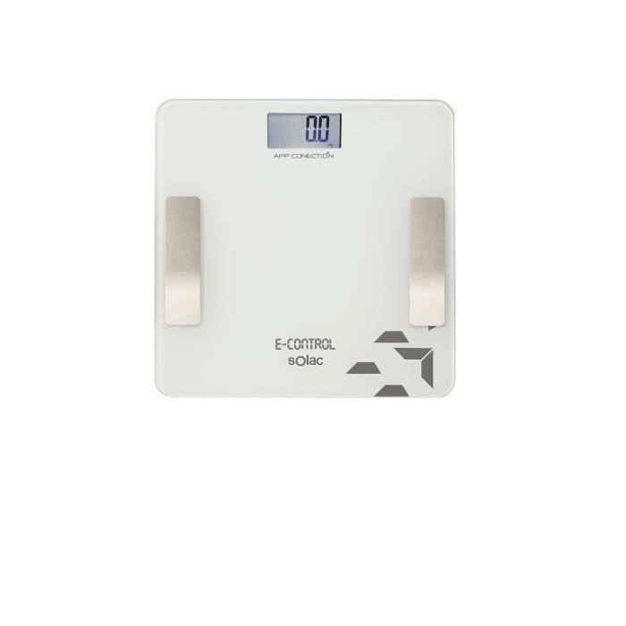 SOLAC S99002000 Pèse-personne E-Control connectée - Bluetooth