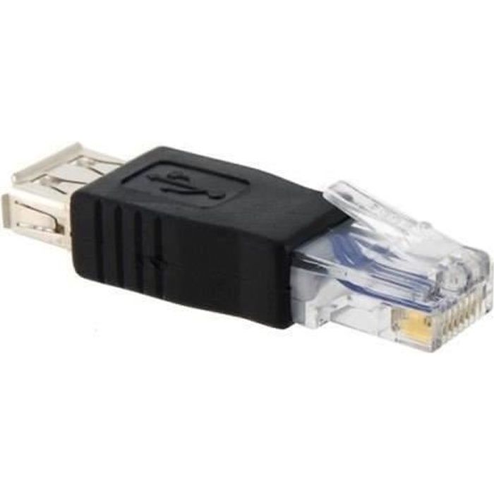 Alex Cables® Adaptateur Usb Femelle Vers Ethernet Rj45 Mâle Prix Pas Cher Cdiscount 9952