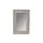 Miroir en bois - 40 x 60 x 1,7 cm - Blanc frisé
