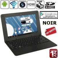 ORDINATEUR ENFANT Netbook Noir Android 4 HDMI écr.10.1 (Wifi-SDHC) ORDINATEUR ENFANT Netbook Noir Android 4 HDMI écr.10.1 (Wifi-SDHC)