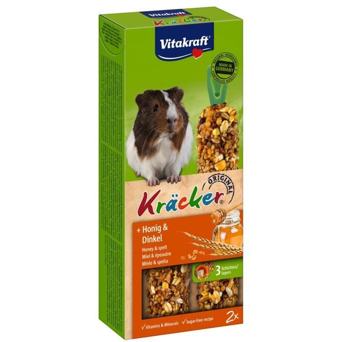 VITAKRAFT Kräcker Miel et épeautre P/2 - Pour cochon d'Inde