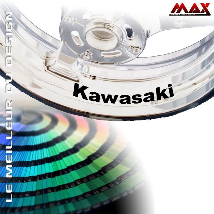Stickers de Jantes KAWASAKI Z750 Z800 Z1000 ZX6R ZX10R ER6 F N Z250