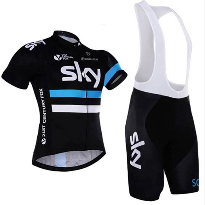 maillot de cyclisme manches courtes cuissard vel