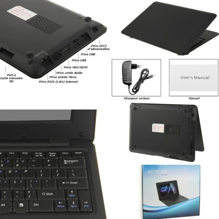 Mini PC Portable noir, 8GO, Android 5.1, Ecran1