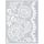 Pochoir pâte polymère Dentelle florale 11,4 x 15,3