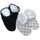 Chaussons Bottines Femme Doux, Lot de 2 paires ave