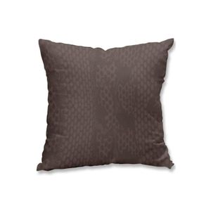 COUSSIN Coussin décoratif déhoussable 40x40 cm SNAKE taupe