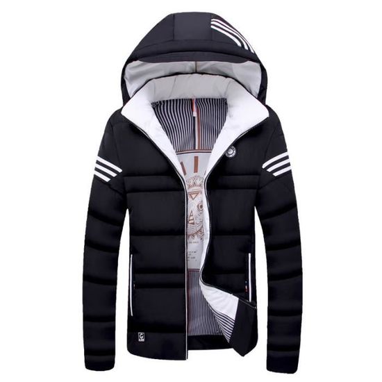 Homme À Casual D'hiver Capuche Mate Veste w6t10z0qH